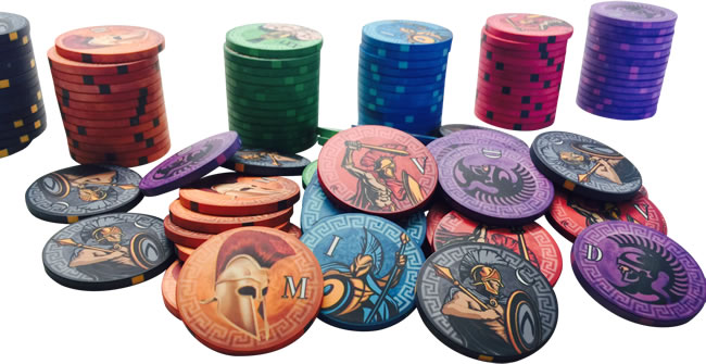 Spartan Warrior 10 Gram Ceramic Poker Chips