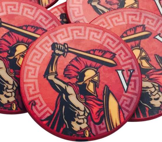 Spartan Warrior 10 Gram Ceramic Poker Chips