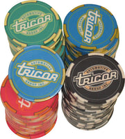 10 Gram Ceramic Custom Poker Chips - Full Custom Design Sample Pack - 7 chips