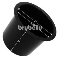 Vivid Black Aluminum Cup Holder