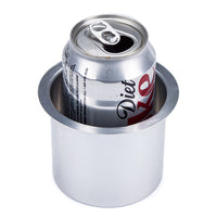 Vivid Silver Aluminum Cup Holder