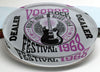 Crystal Poker Dealer Button Chip Side View - Voodoo Rock Festival