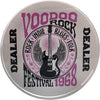 Crystal Poker Dealer Buttons - Voodoo Rock Festival