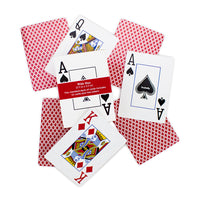 Unbranded Red Poker Size Jumbo Index Playing Cards - QTY 12