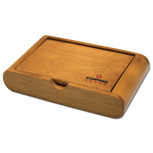 Copag Wooden Playing Card Box - Holds Two Decks